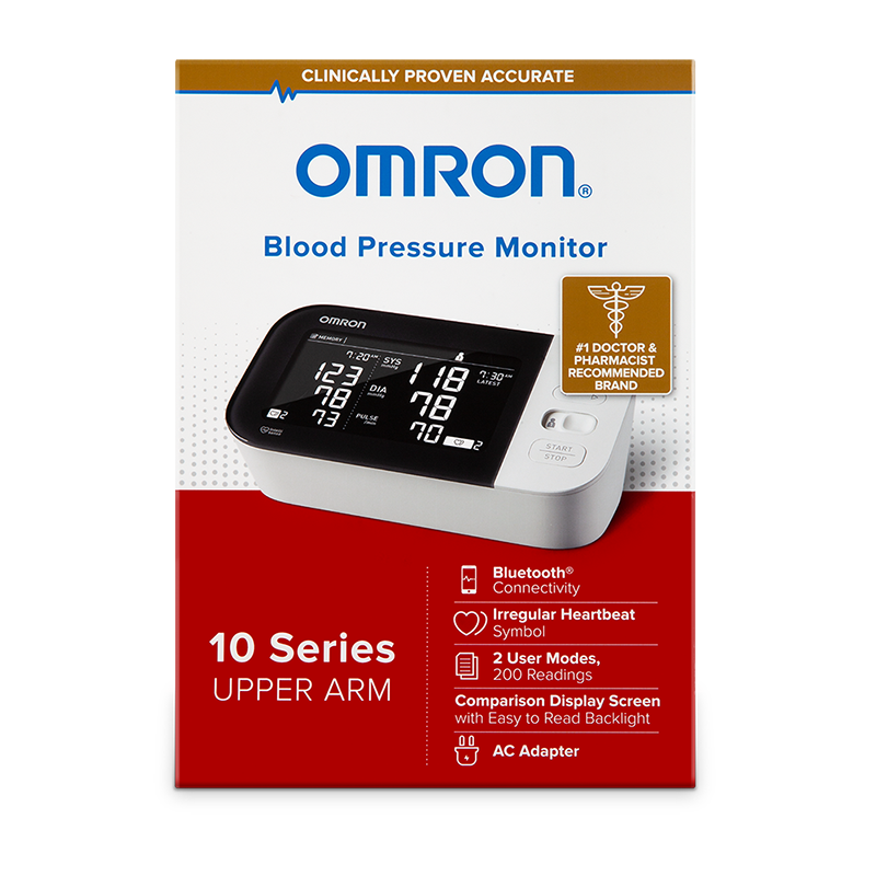 Omron10series blood pressure monitor