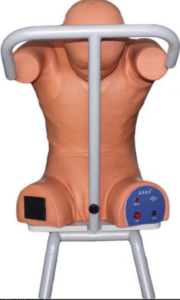 Electronic pleural puncture of back stimulator