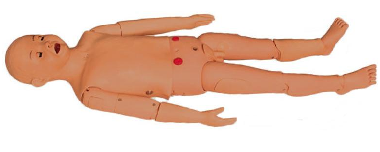Five year old child nursing manikin - Image 2